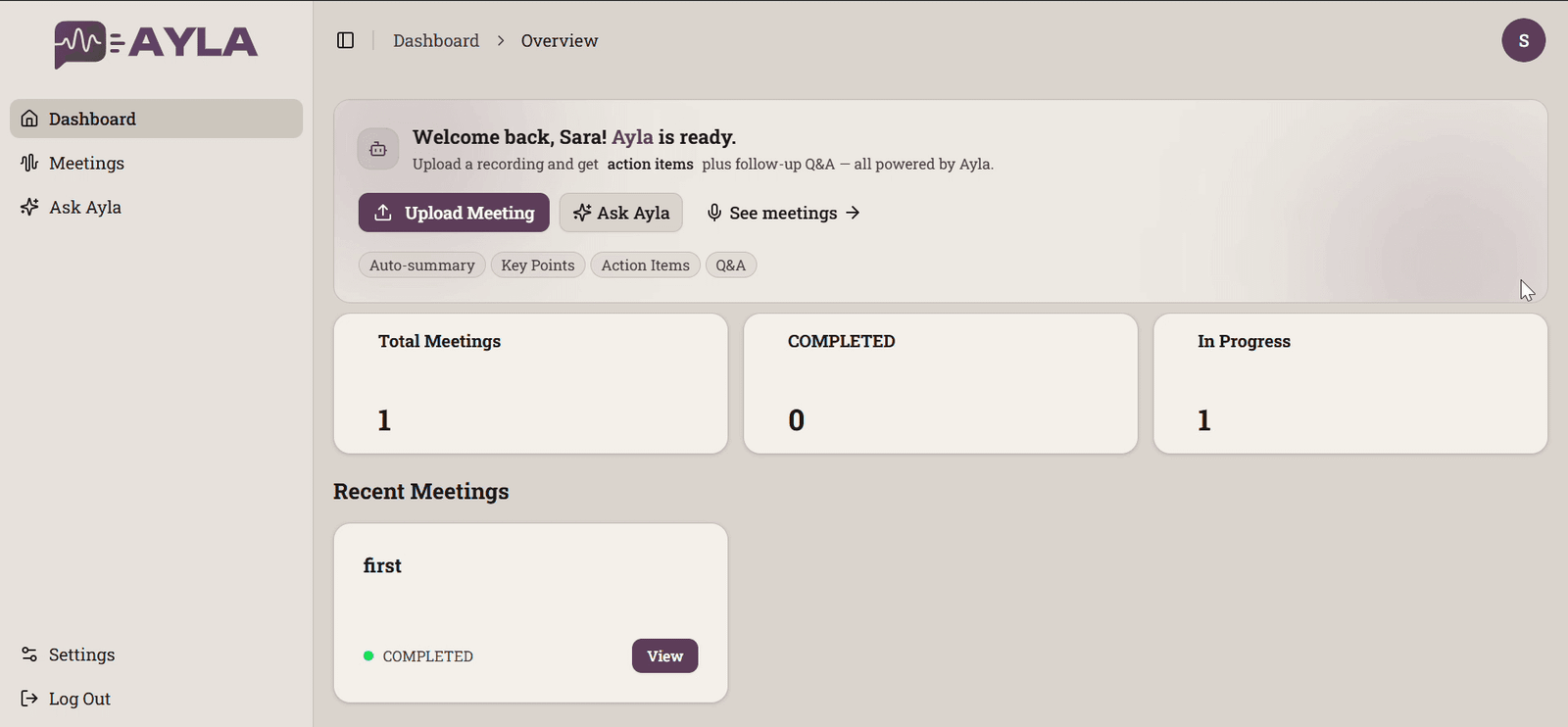 Ayla Smart Summaries — screenshot 1